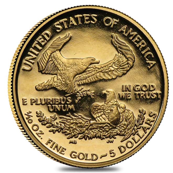 2002-W 1/10 oz $5 Proof Gold American Eagle (w/Box & COA)