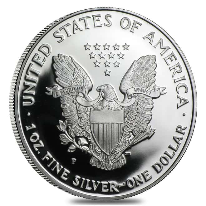 1996-P 1 oz Proof Silver American Eagle (w/Box & COA)