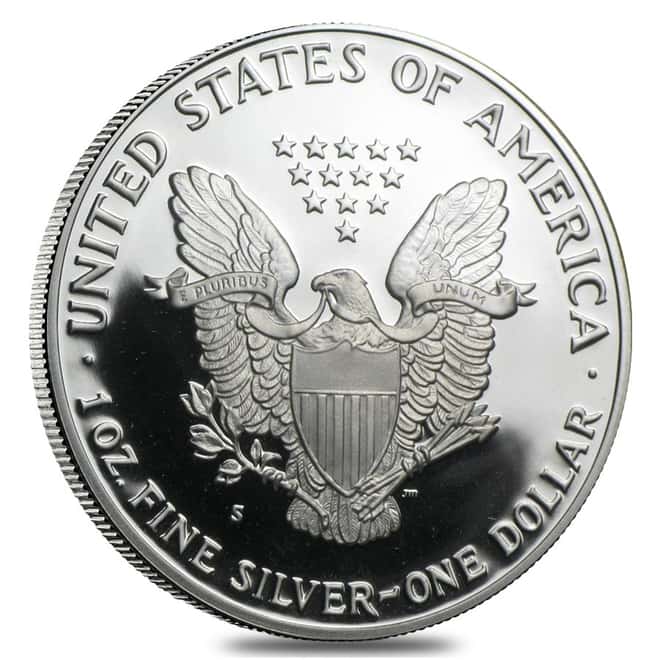 1992-S 1 oz Proof Silver American Eagle (w/Box & COA) 