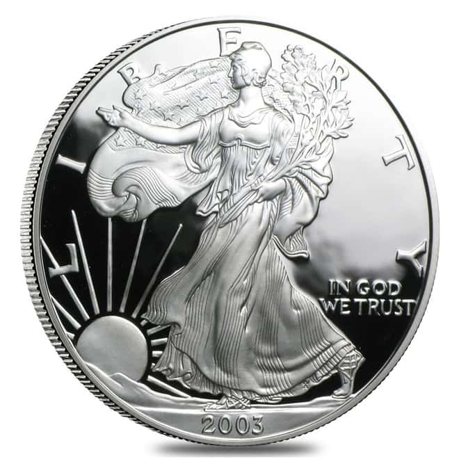 2003-W 1 oz Proof Silver American Eagle (w/Box & COA)