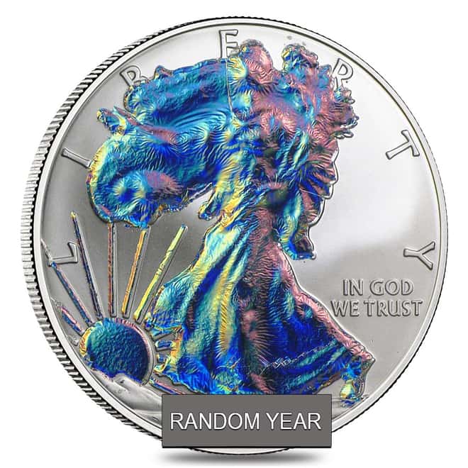 1 oz Silver American Eagle $1 Holographic Coin (Random Year)