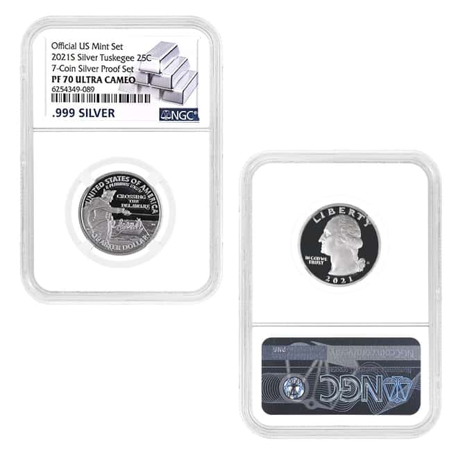 2021 S US Mint Silver Proof 7-Coin Set NGC PF 70 UCAM