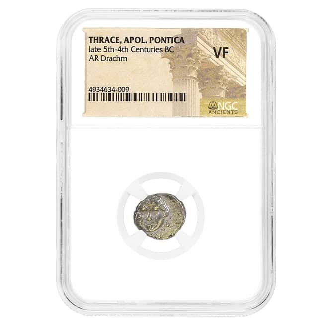 4-5 Centuries BC Thrace Apollonia Pontica AR Drachm Silver Coin NGC VF