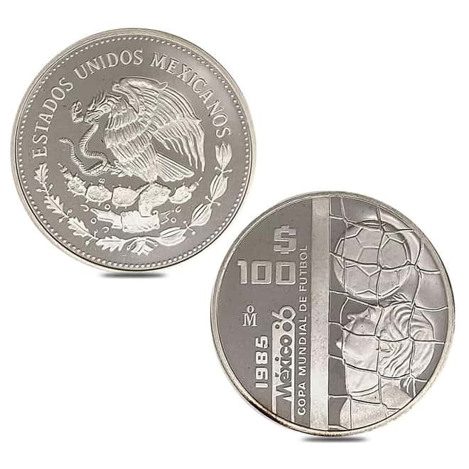 Mexico 1986 World Cup Proof Silver 12-Coin Set .925 Fine (w/Box & COA)