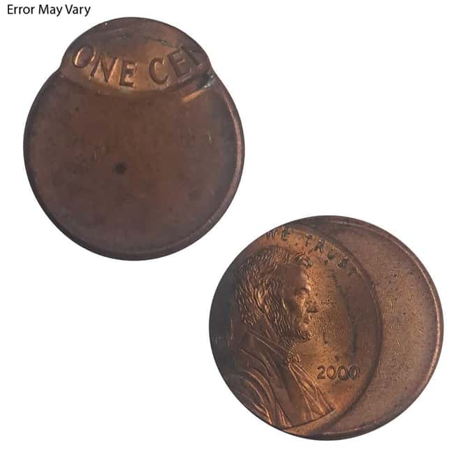 United States Lincoln Penny 1 Cent 1c Mint Error Off Center