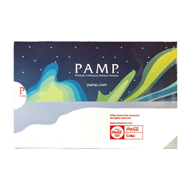 5 Gram PAMP Suisse Coca-Cola® Holiday Polar Bears Gold Bar (Northern Lights Assay)