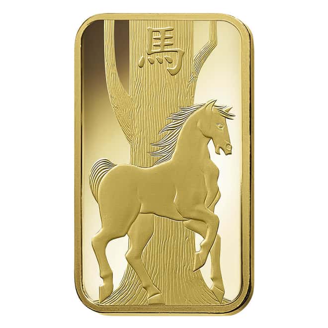5 Gram PAMP Suisse Year of the Horse Gold Bar (in Assay)