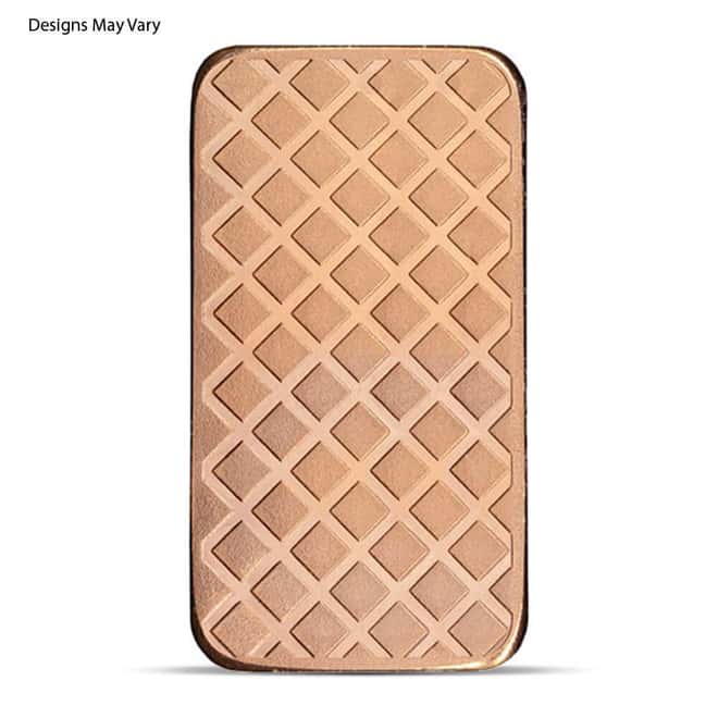 5 oz Generic Copper Bar .999 Fine