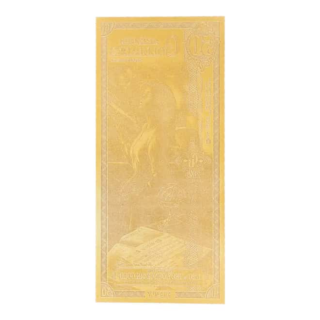 50 Arizona Goldback 1/20 oz 24K Gold Foil Aurum Note