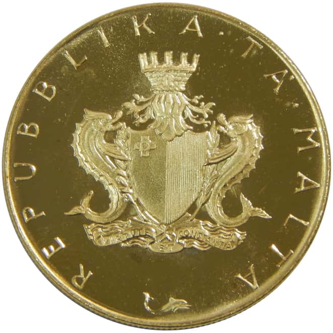 1975 Malta 4th Series Gold 3-coin Set