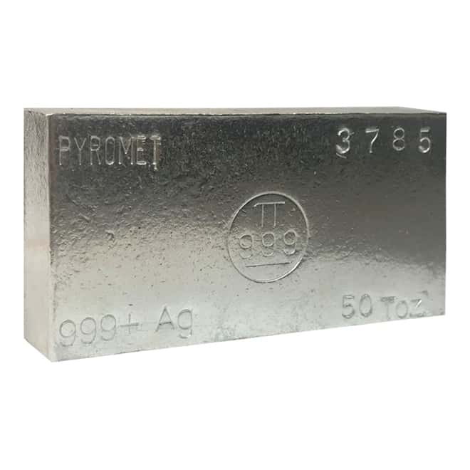 50 oz Pyromet Silver Bar .999 Fine