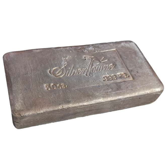 50 oz SilverTowne Vintage Silver Bar .999 Silver