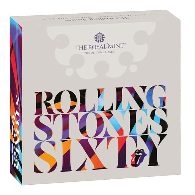 2022 Great Britain 1 oz The Rolling Stones Proof Silver Coin .999 Fine (w/Box & COA)