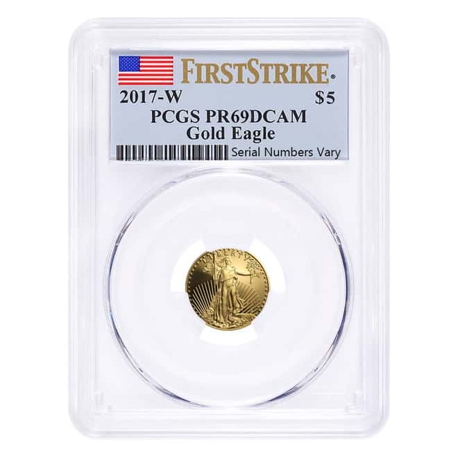 2017-W 1.85 oz Proof Gold American Eagle 4-Coin Set PCGS PF 70 DCAM First Strike