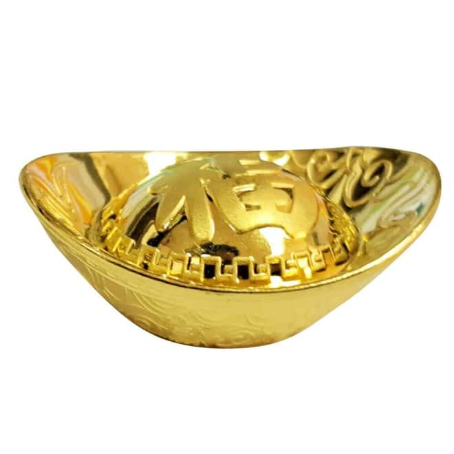 5 Gram Chinese Sycee Yuanbao Shaped Ingot .9999 Fine Gold