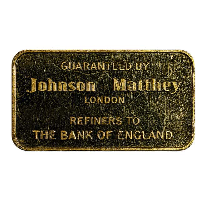 5 Gram Johnson Matthey London Gold Bar .9999 Fine (Pressed)