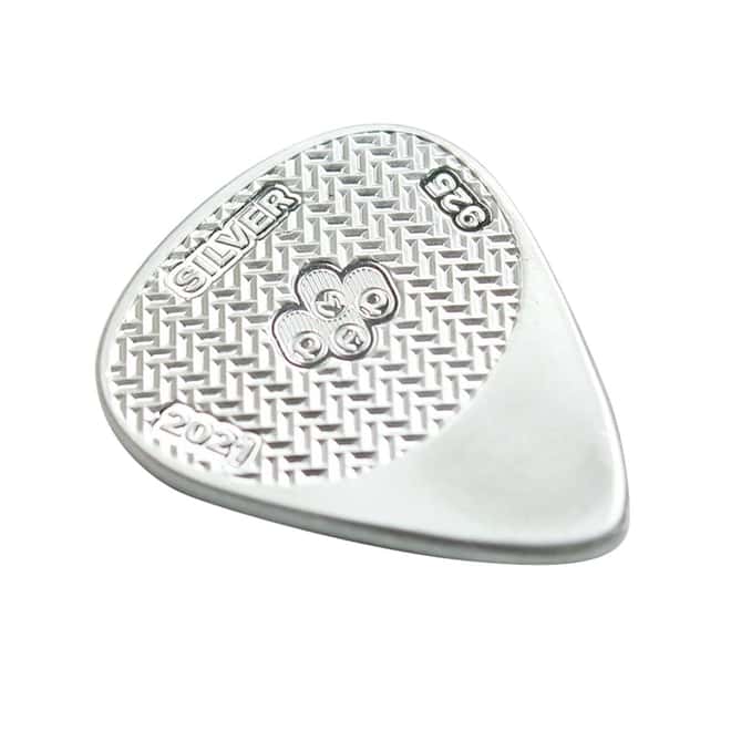 2021 5 gram PAMP Suisse Sterling Silver Playable Fender Guitar Pick .925 Fine (w/Box)