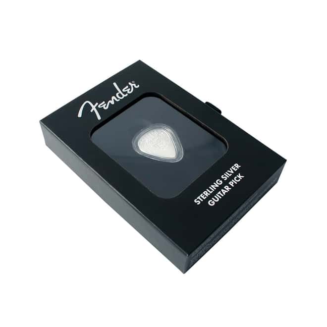 2021 5 gram PAMP Suisse Sterling Silver Playable Fender Guitar Pick .925 Fine (w/Box)