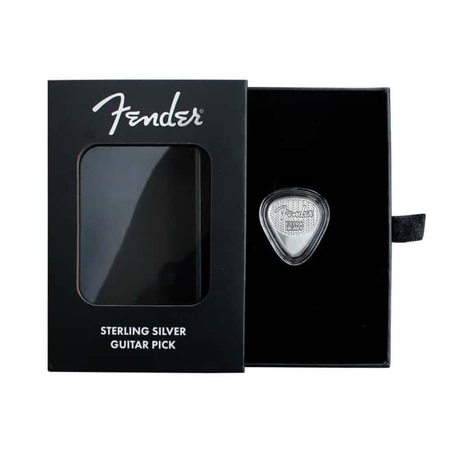2021 5 gram PAMP Suisse Sterling Silver Playable Fender Guitar Pick .925 Fine (w/Box)
