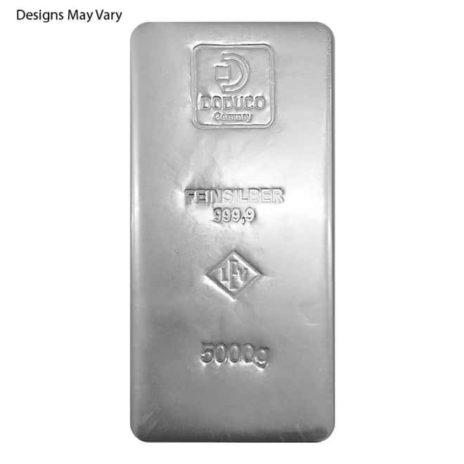 5 Kilo Generic Silver Bar .999 Fine