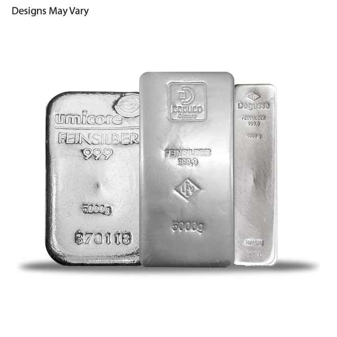 5 Kilo Generic Silver Bar .999 Fine