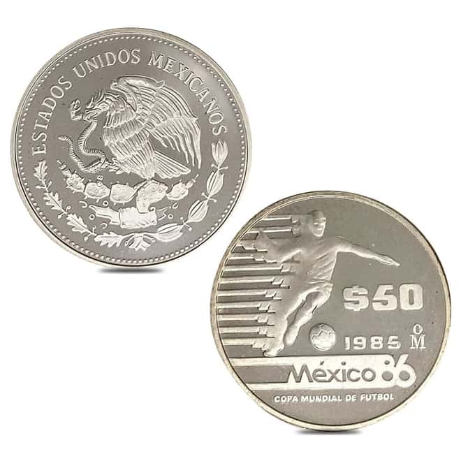 Mexico 1986 World Cup Proof Silver 12-Coin Set .925 Fine (w/Box & COA)