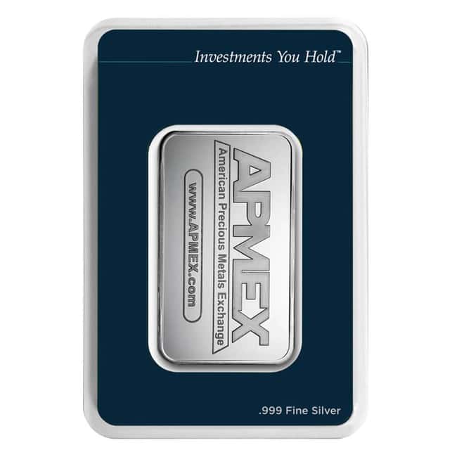 5 oz APMEX Silver Bar .999 Fine (in Assay)
