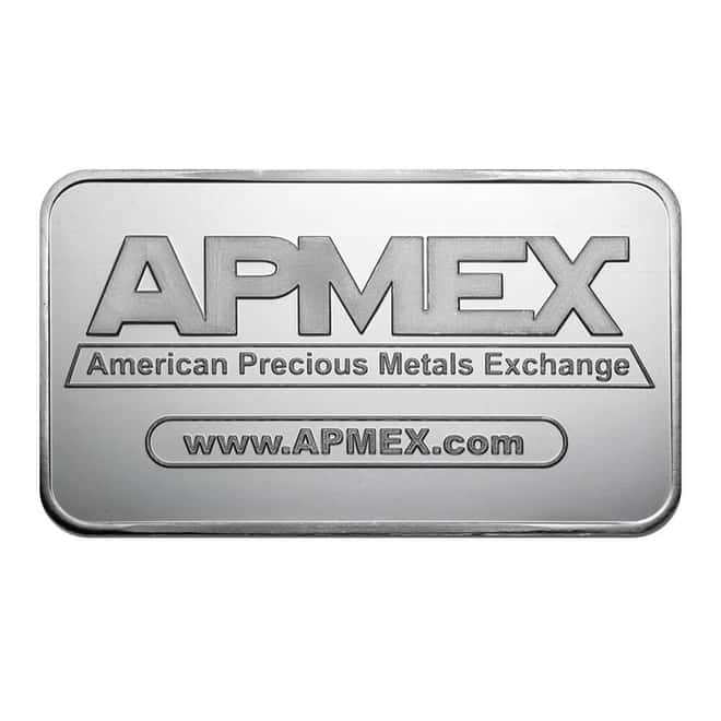 5 oz APMEX Silver Bar .999 Fine (in Assay)