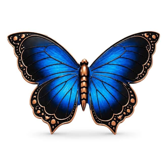 5 oz Butterfly Copper Art Piece .999 Fine