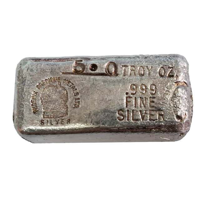 5 oz Phoenix Precious Metals Hand Poured Silver Bar .999 Fine