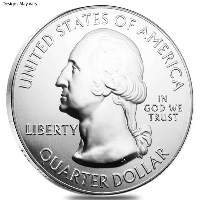 5 oz Silver America the Beautiful ATB Coin BU Random Design