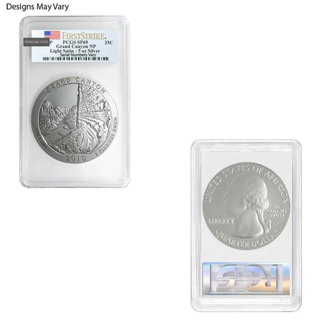 5 oz Silver America the Beautiful ATB NGC/PCGS SP 69 (Random Year)
