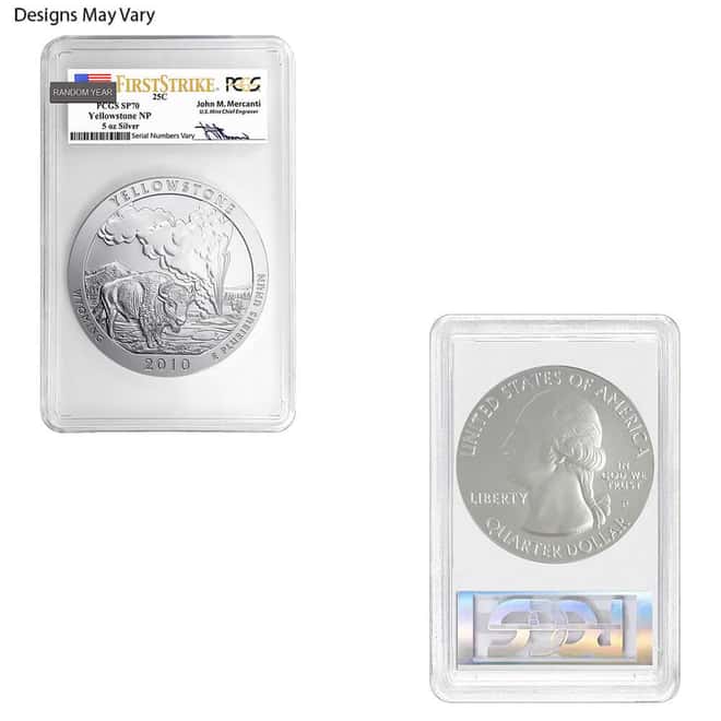 5 oz Silver America the Beautiful ATB NGC/PCGS SP 70 (Random Year)