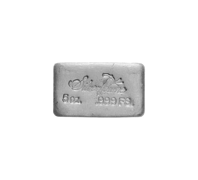5 oz SilverTowne Poured Silver Bar .999 Silver