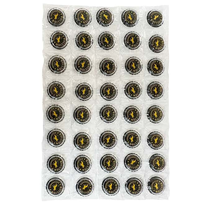 6 gram Bullion Exchanges New York Skyline - Black .999 Fine Silver Bottle Cap