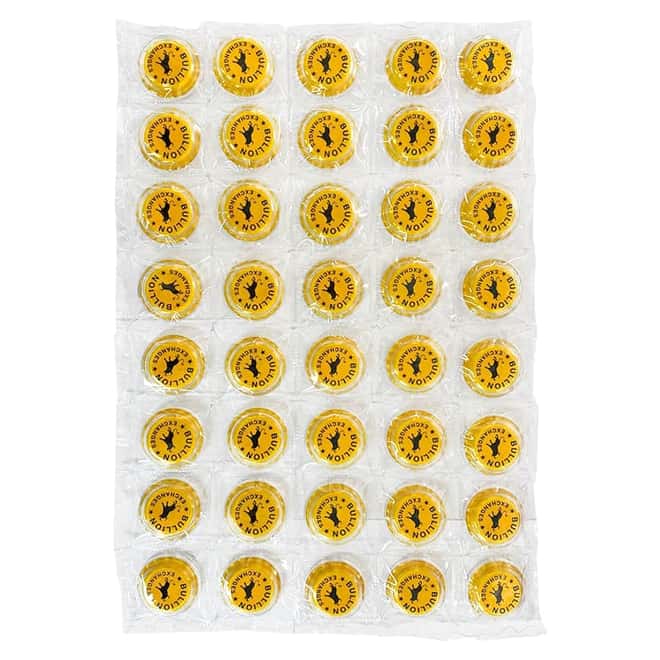 6 gram Bullion Exchanges New York Skyline - Yellow .999 Fine Silver Bottle Cap