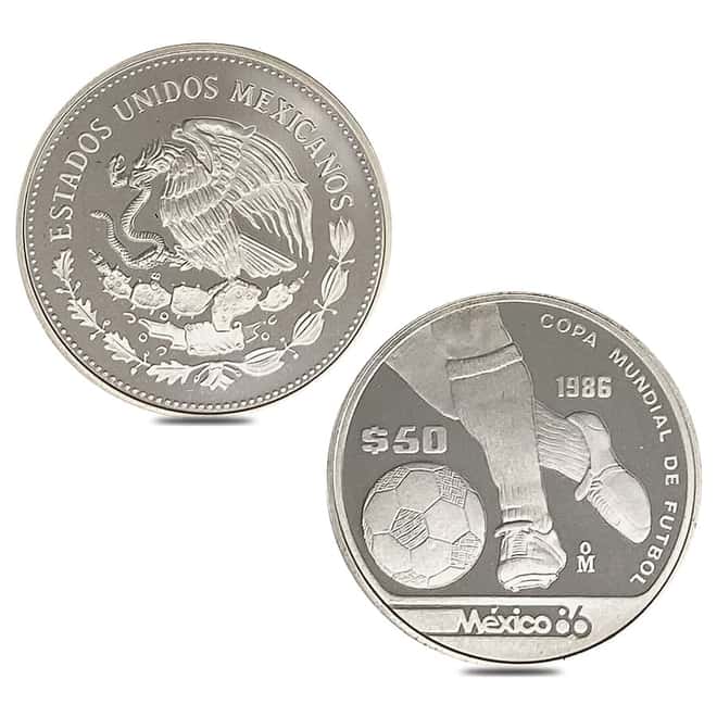 Mexico 1986 World Cup Proof Silver 12-Coin Set .925 Fine (w/Box & COA)