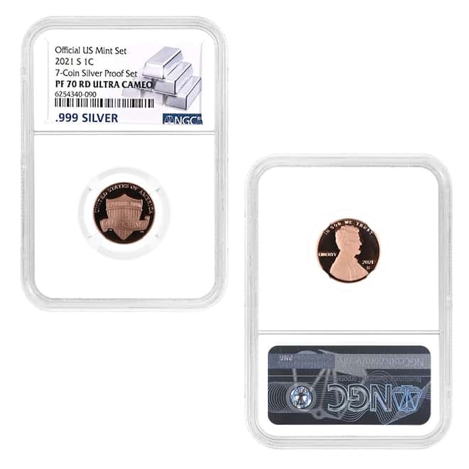 2021 S US Mint Silver Proof 7-Coin Set NGC PF 70 UCAM