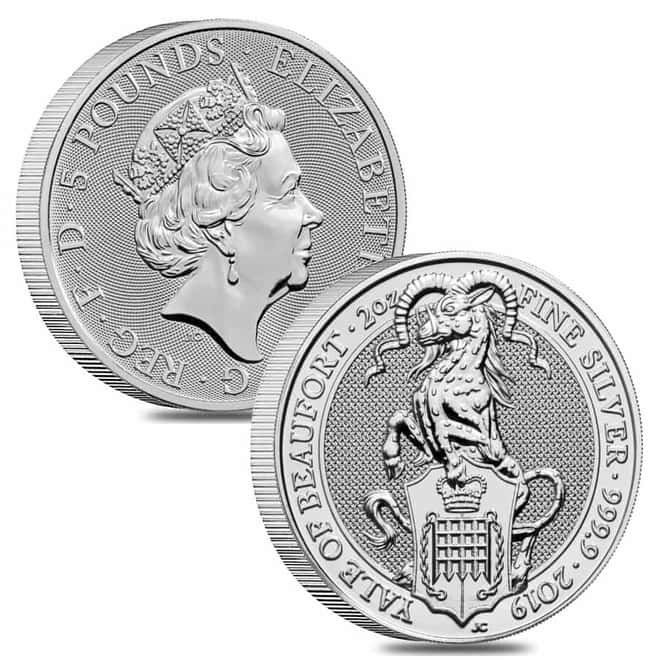 Great Britain 2 oz Silver Queen's Beasts 10-Coin Set .9999 Fine BU (w/Box)