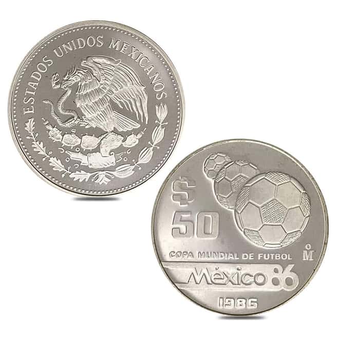 Mexico 1986 World Cup Proof Silver 12-Coin Set .925 Fine (w/Box & COA)
