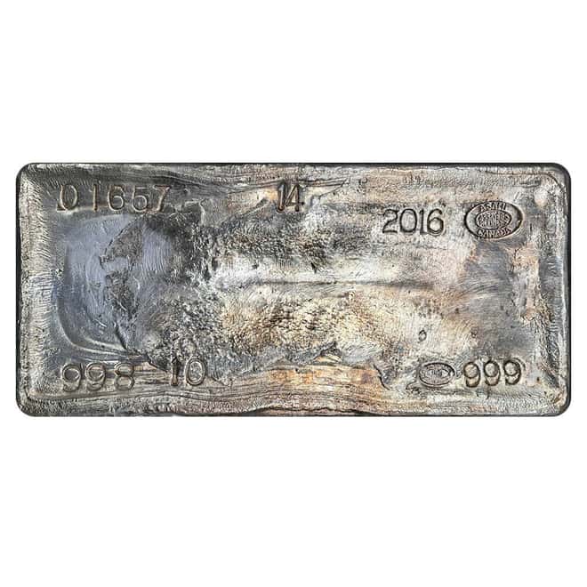 998.1 oz Asahi Silver Bar .999 Fine
