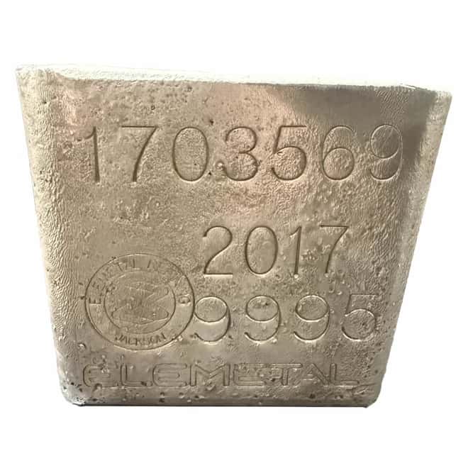 999.875 oz Elemetal Silver Bar .999+ Fine