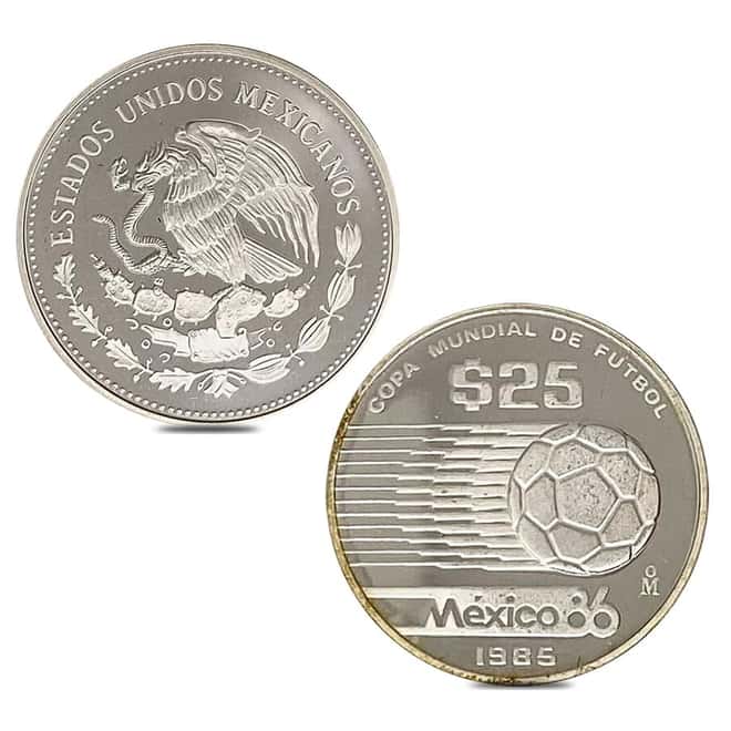 Mexico 1986 World Cup Proof Silver 12-Coin Set .925 Fine (w/Box & COA)