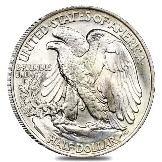 $10 Face Value Walking Liberty Half Dollars BU 90% Silver 20-Coin Roll