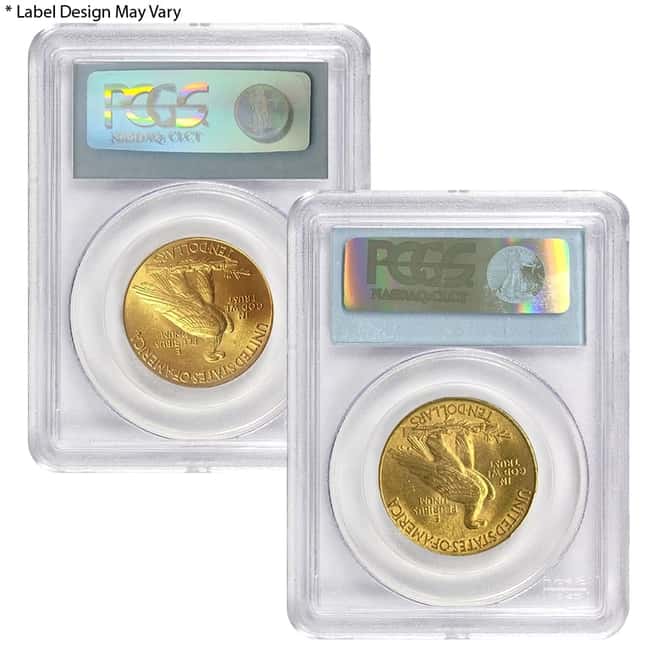 $10 Indian Head Gold Eagle PCGS MS 61 (Random Year)