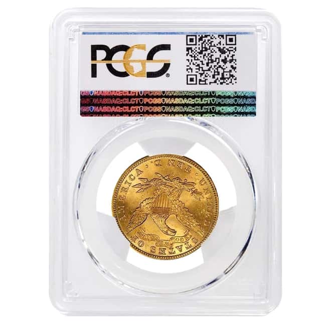 1889 S $10 Liberty Head Gold Eagle Coin PCGS MS 63