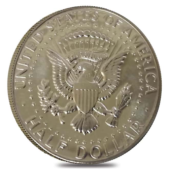 $10 Face Value Kennedy Half Dollars 90% Silver 20-Coin Roll (Random Year, Impaired Proof)