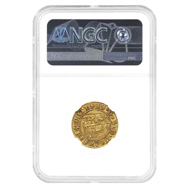 (1458-1490) 1 Goldgulden N Hungary Matthias Corvinus Gold Coin NGC AU 58
