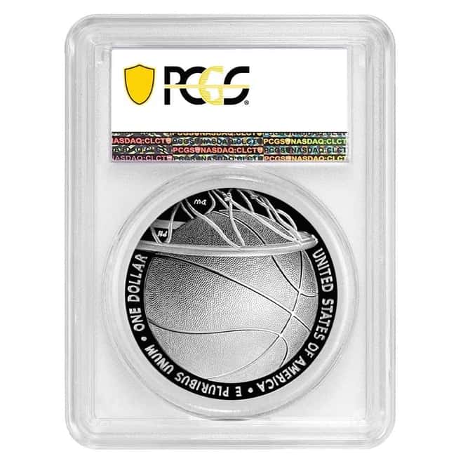 2020 P Basketball Hall of Fame Proof Silver Dollar PCGS PF 70 DCAM FDOI