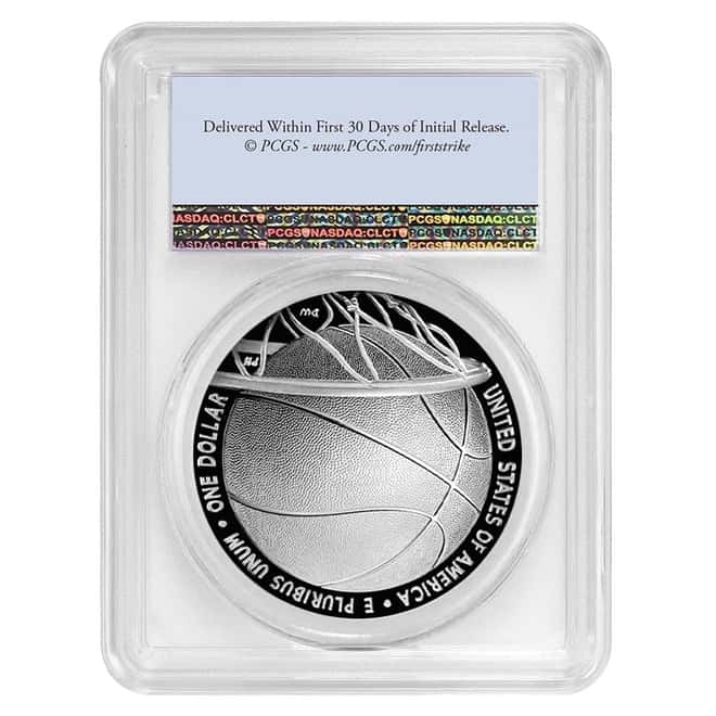 2020 P Basketball Hall of Fame Proof Silver Dollar PCGS PF 70 DCAM FS
